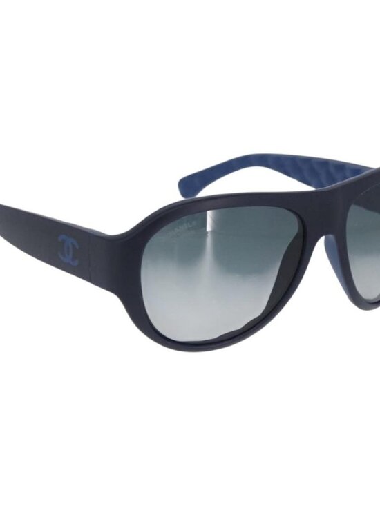 CHANEL Sunglasses plastic Blue CC Auth BA10703 main image 9